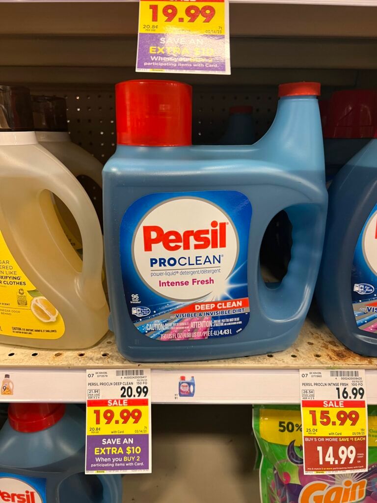 Persil ProClean Liquid Kroger Shelf Image