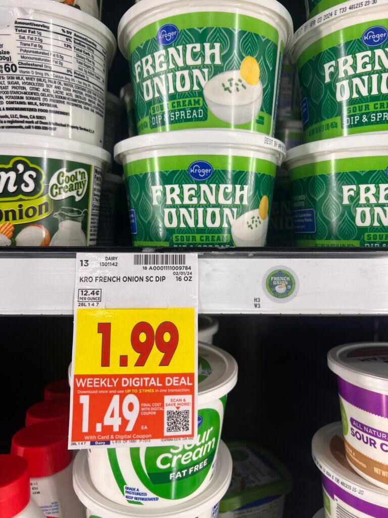 kroger dips shelf image