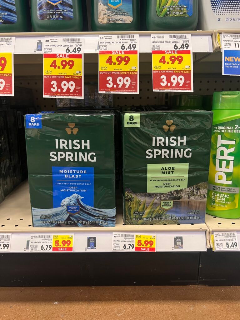 irish spring kroger shelf image