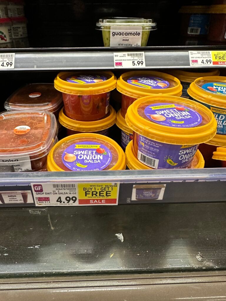garden fresh salsa kroger shelf image