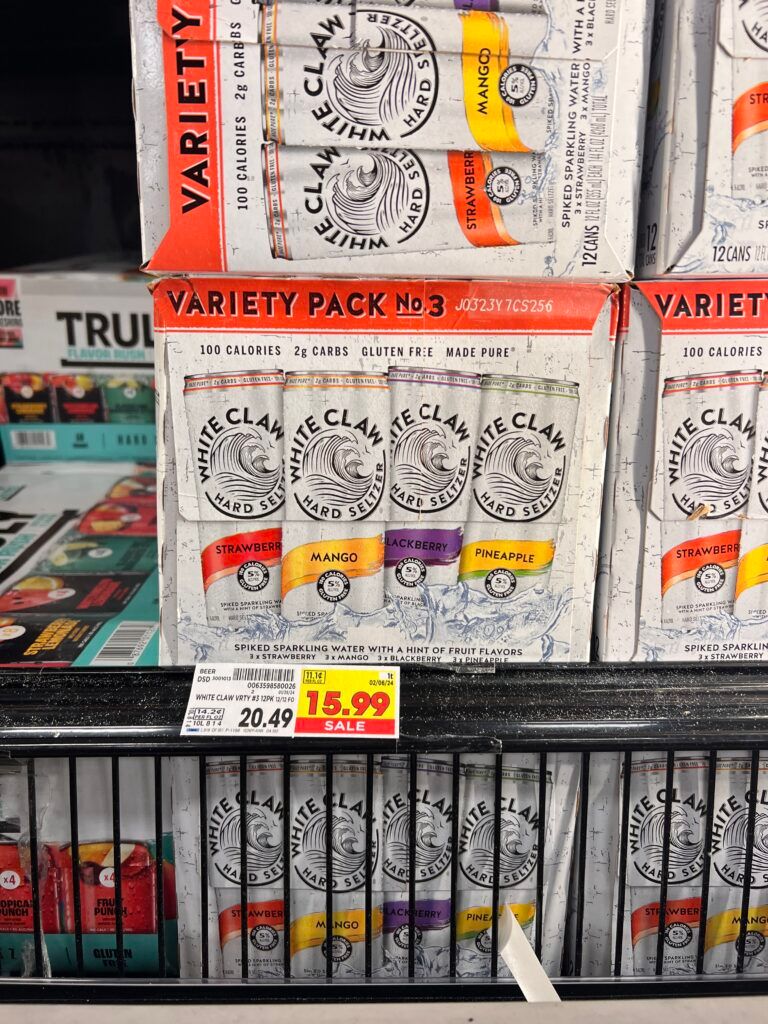 white claw kroger shelf image