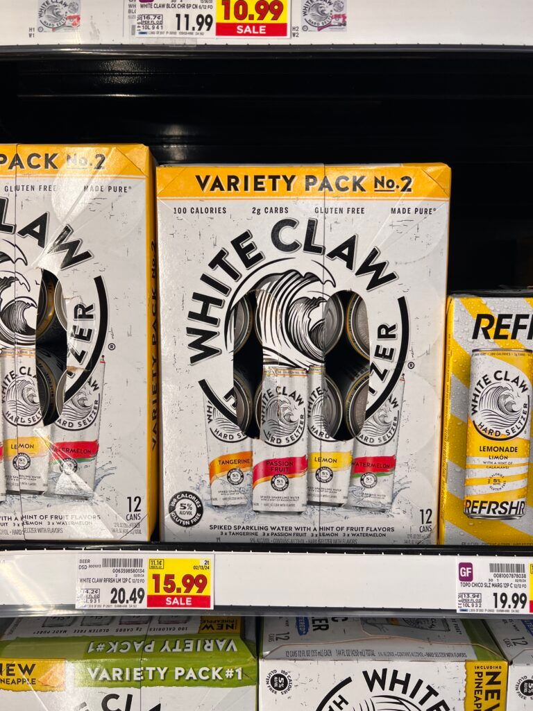 white claw kroger shelf image