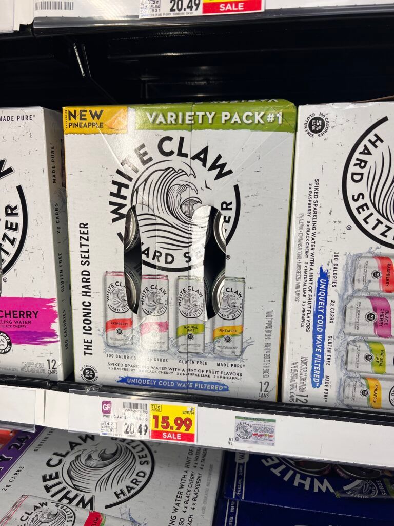 white claw kroger shelf image