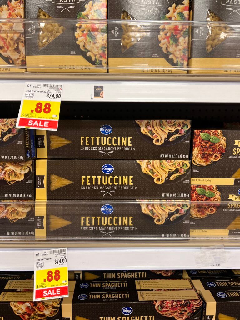 kroger pasta shelf image