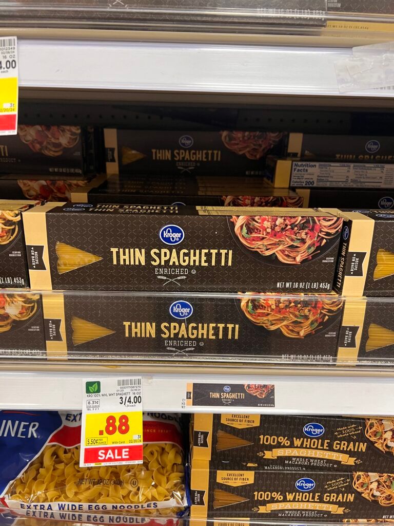kroger pasta shelf image
