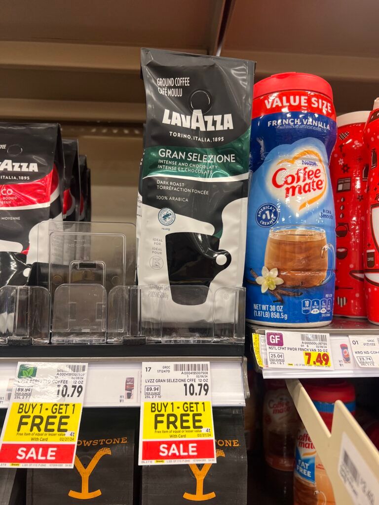 lavazza coffee kroger shelf image