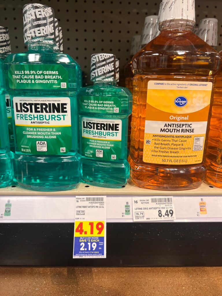 listerine kroger shelf image