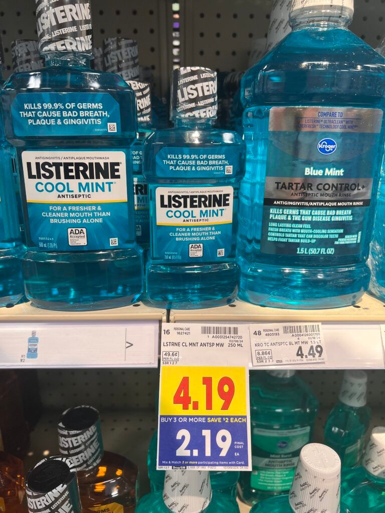 listerine kroger shelf image