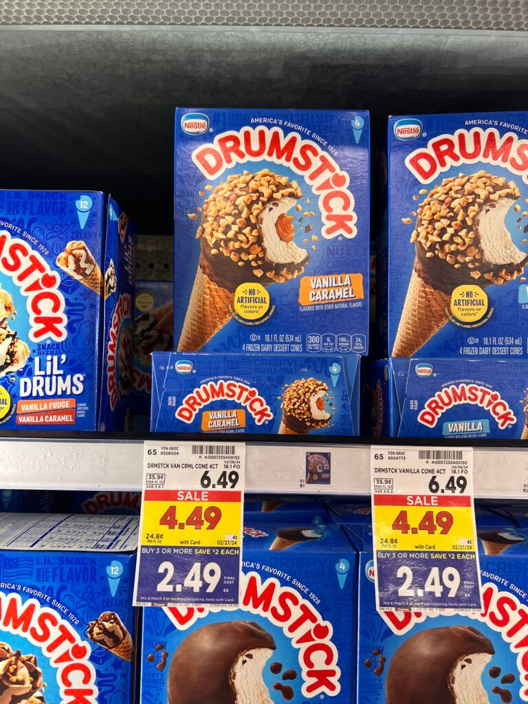 drumstick cones kroger shelf image