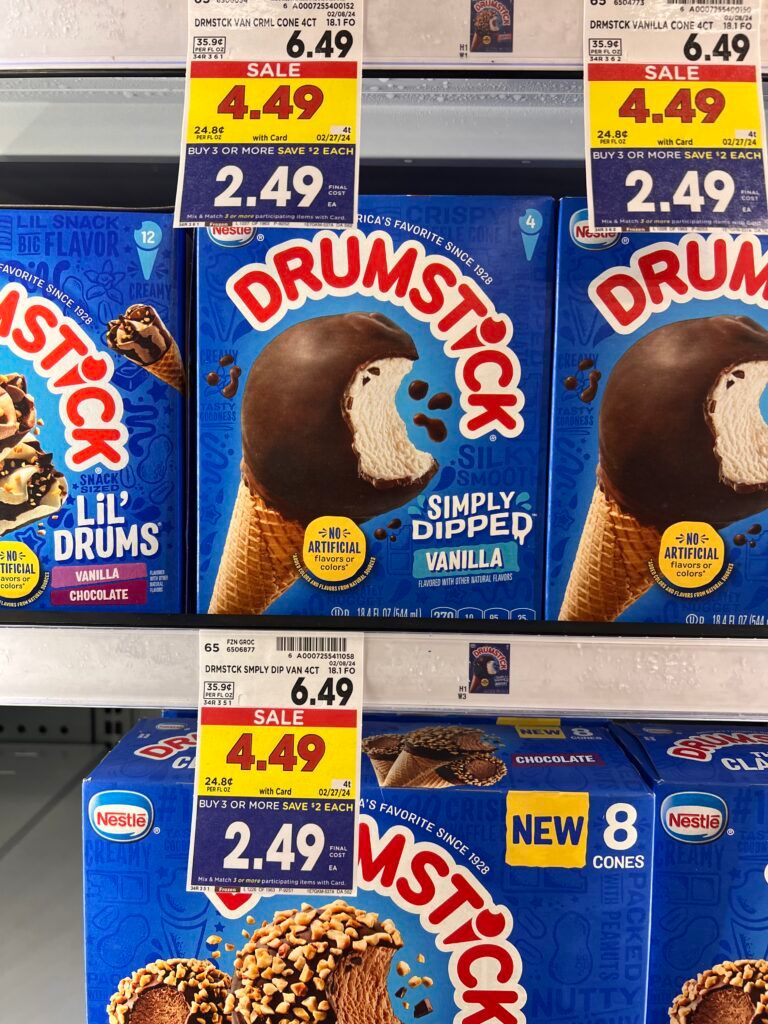 drumstick cones kroger shelf image