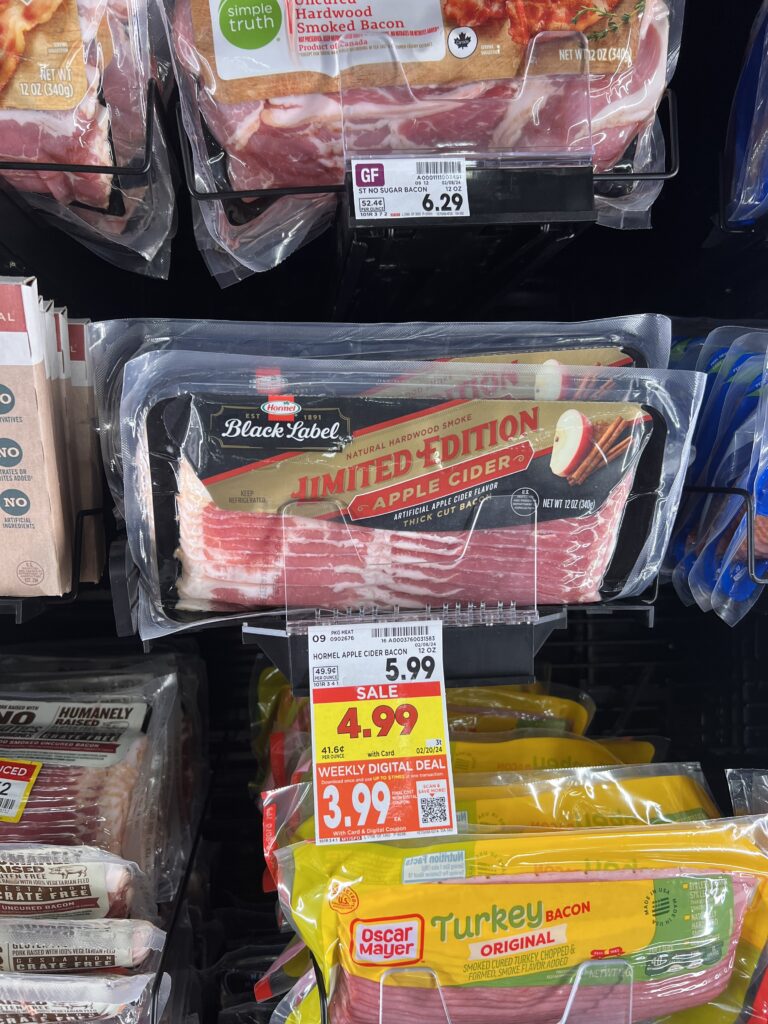 hormel bacon kroger shelf image