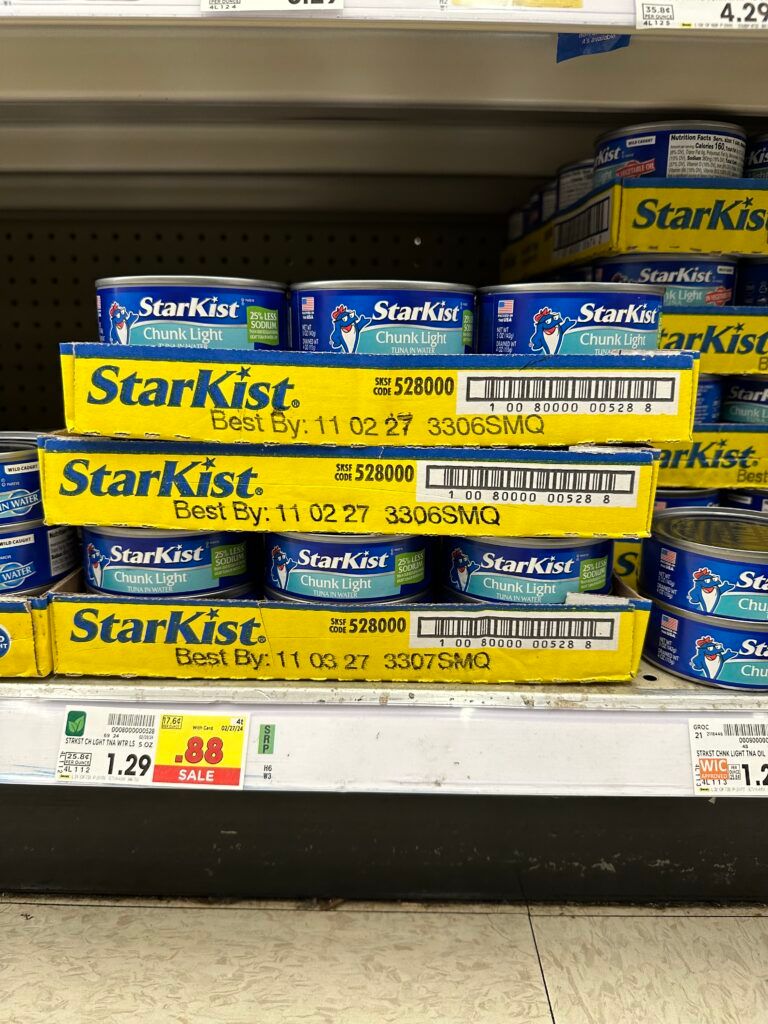 starkist tuna kroger shelf image