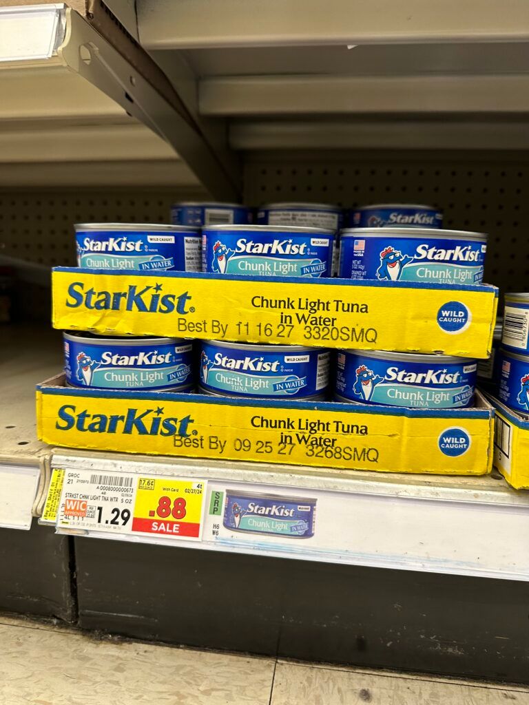 starkist tuna kroger shelf image