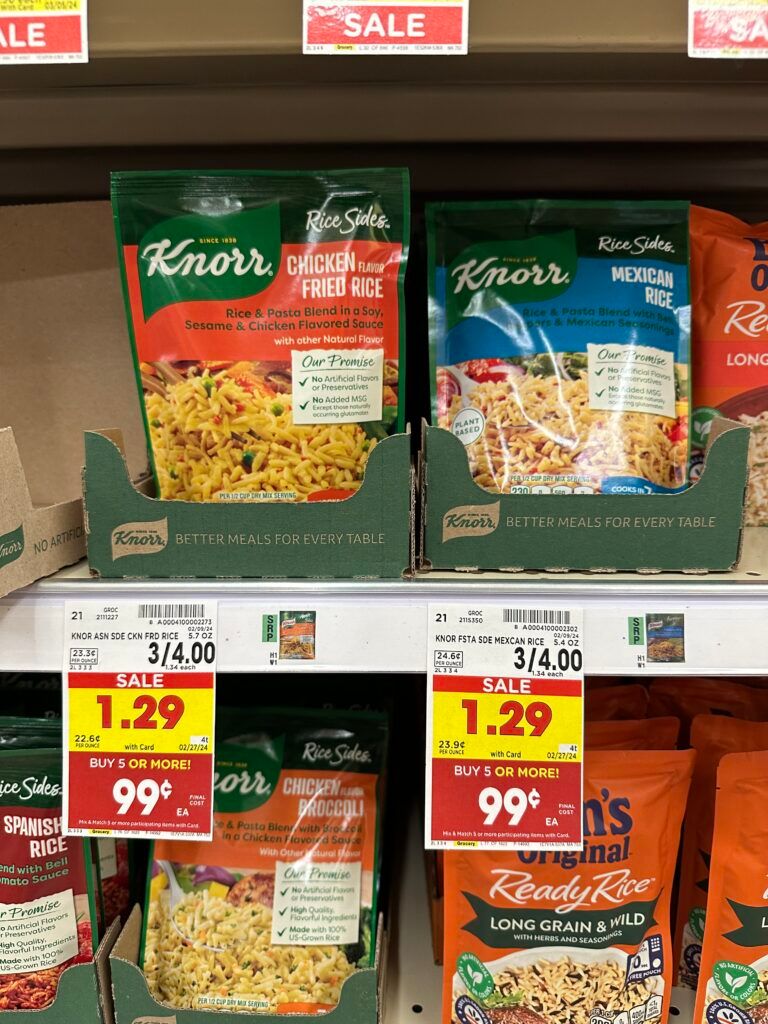 knorr sides kroger shelf image