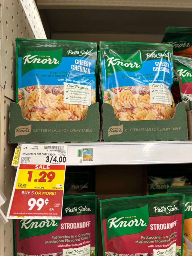 knorr sides kroger shelf image