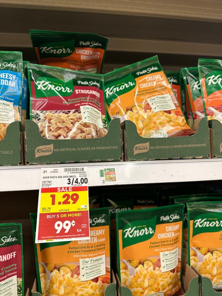 knorr sides kroger shelf image