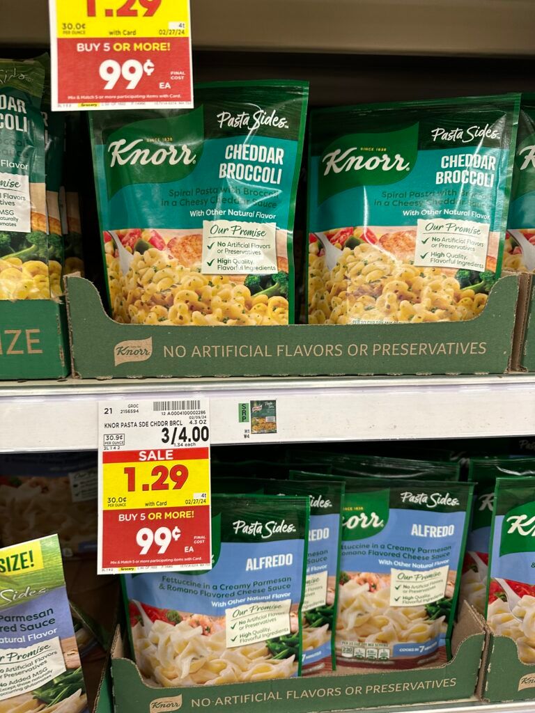 knorr sides kroger shelf image