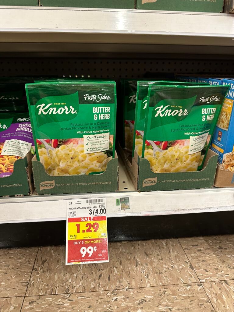 knorr sides kroger shelf image