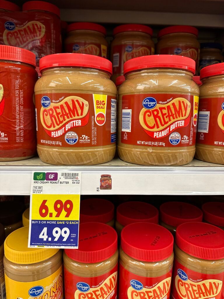 kroger peanut butter shelf image