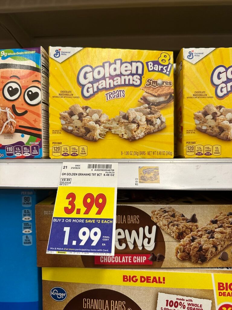 GM treat or oat bars kroger shelf image