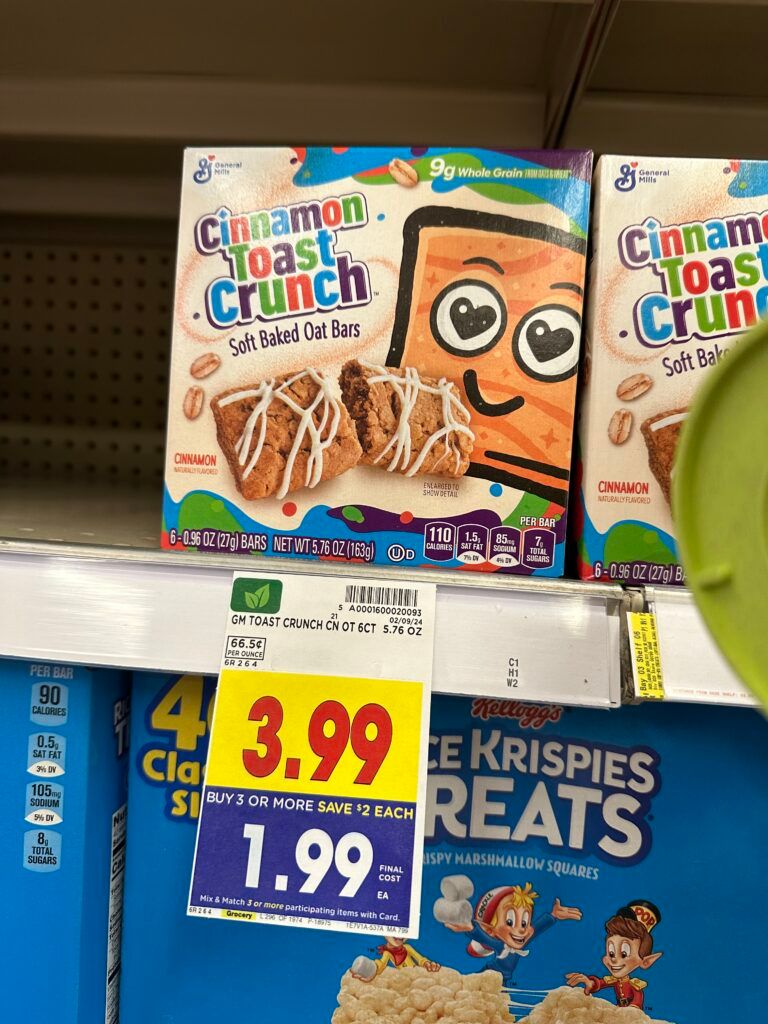 GM treat or oat bars kroger shelf image