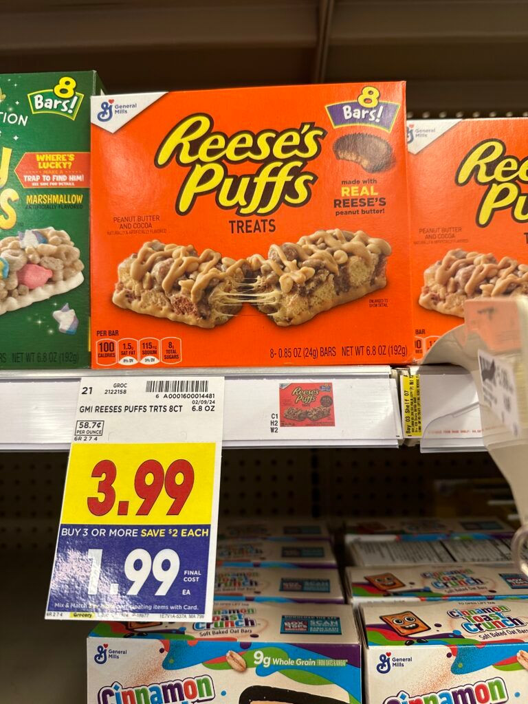 GM treat or oat bars kroger shelf image