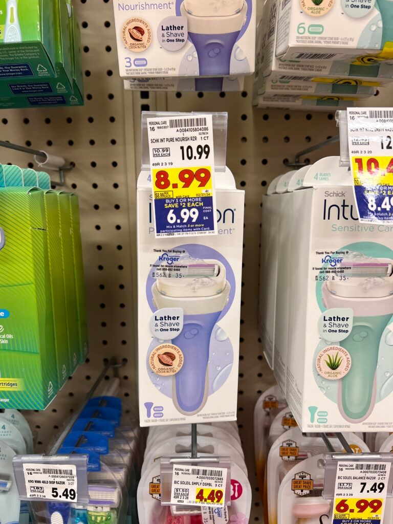 schick kroger shelf image