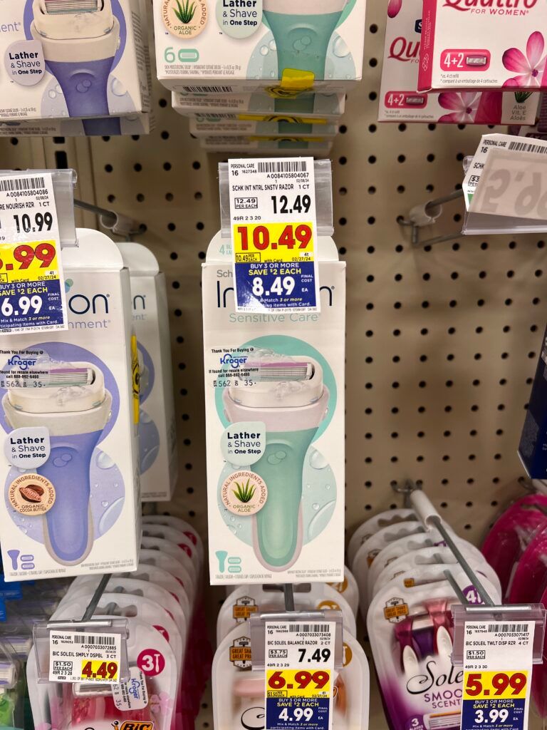 schick kroger shelf image