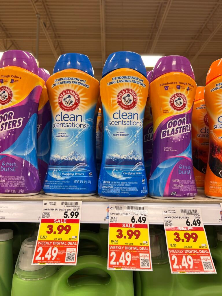 arm and hammer laundry kroger shelf image