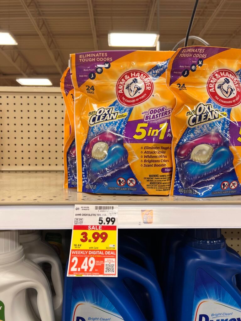 arm and hammer laundry kroger shelf image