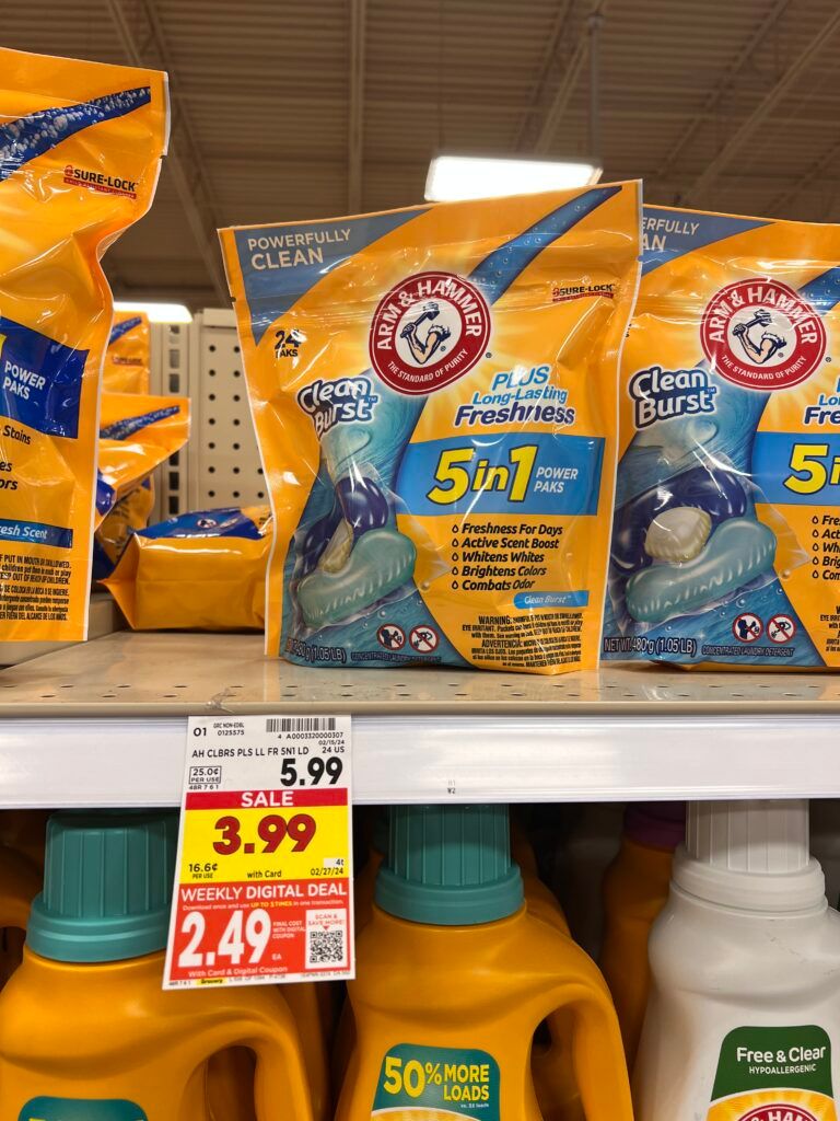 arm and hammer laundry kroger shelf image