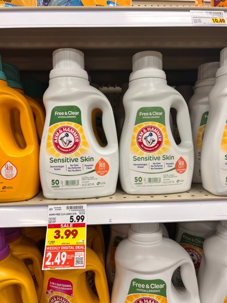 arm and hammer laundry kroger shelf image