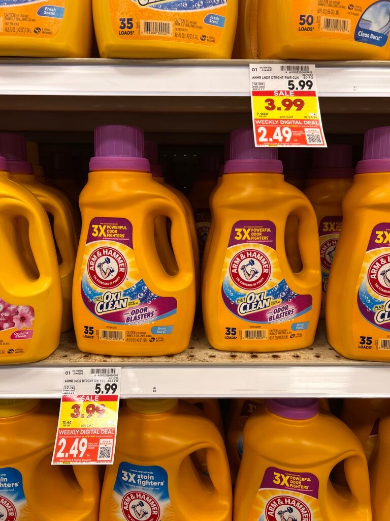 arm and hammer laundry kroger shelf image