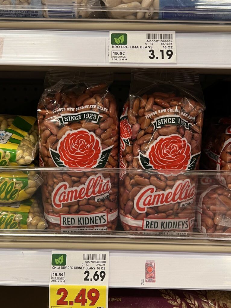 camellia beans kroger shelf image