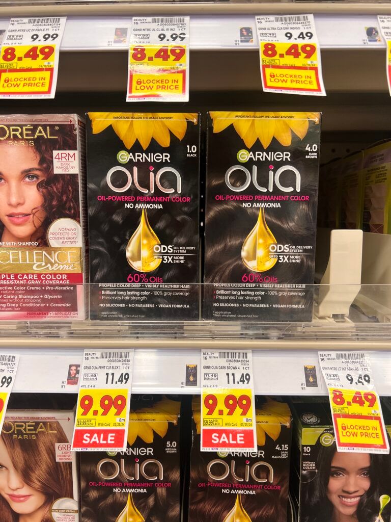 garnier olia hair color kroger shelf image