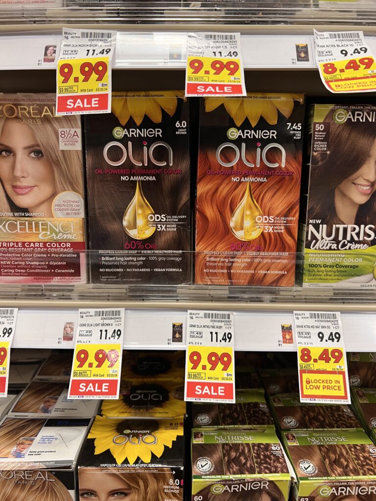 garnier olia hair color kroger shelf image