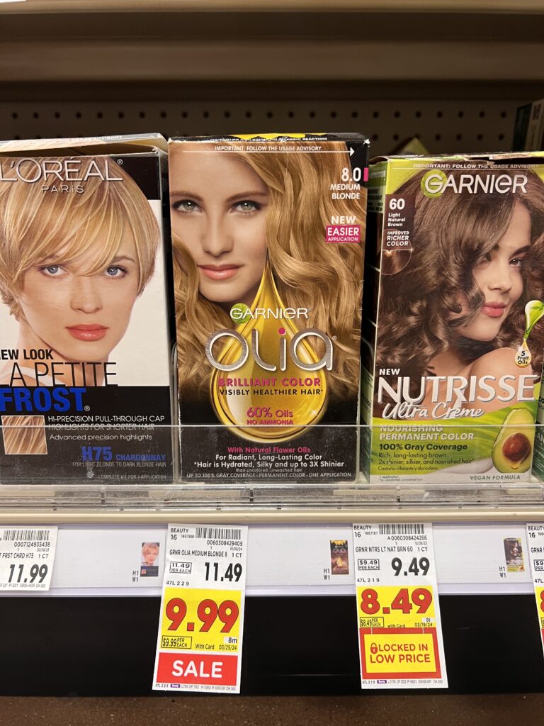 garnier olia hair color kroger shelf image