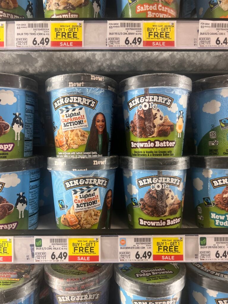 ben & jerrys kroger shelf image 