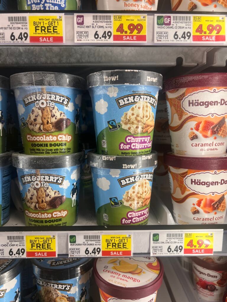 ben & jerrys kroger shelf image 