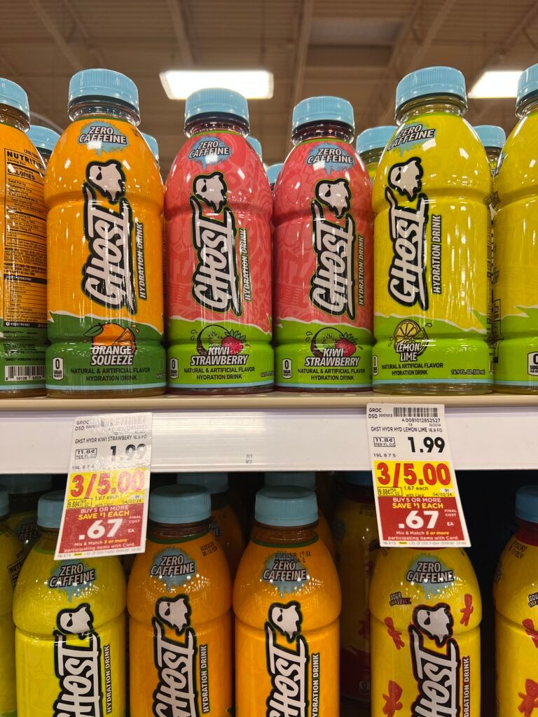 ghost drinks kroger shelf image