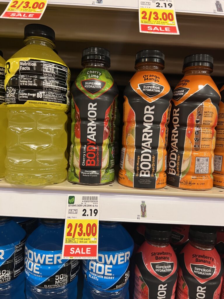 bodyarmor drinks kroger shelf image