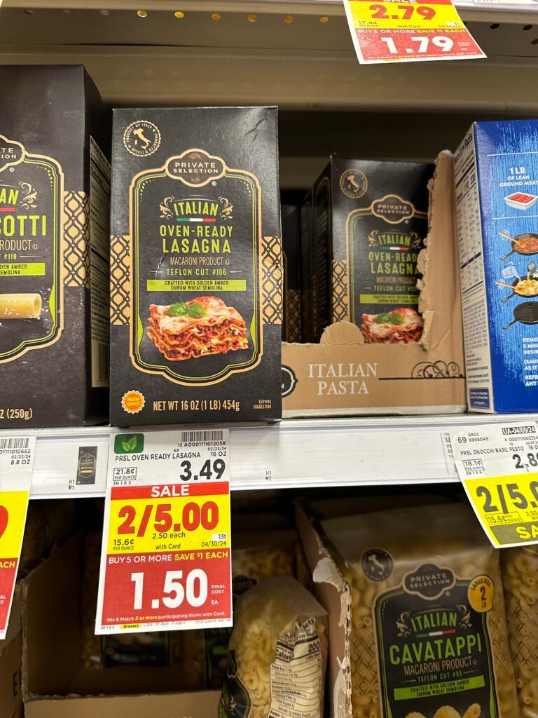 ps lasagna kroger shelf image
