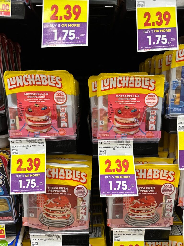 lunchables kroger shelf image