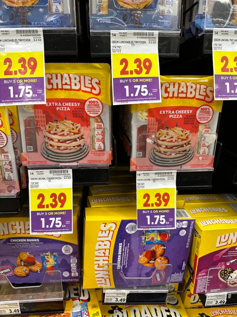 lunchables kroger shelf image