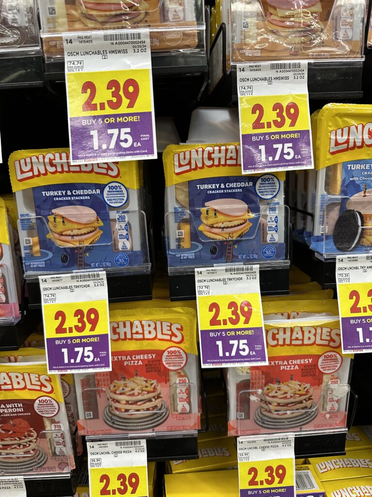 lunchables kroger shelf image