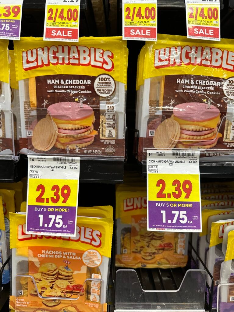 lunchables kroger shelf image