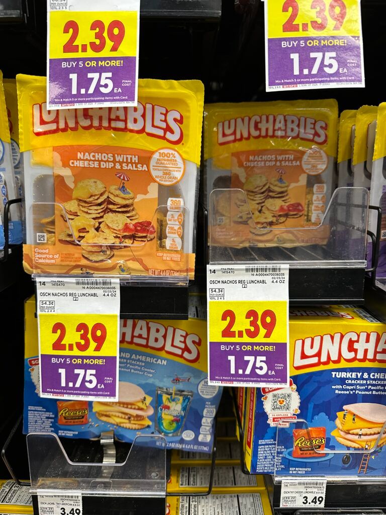 lunchables kroger shelf image