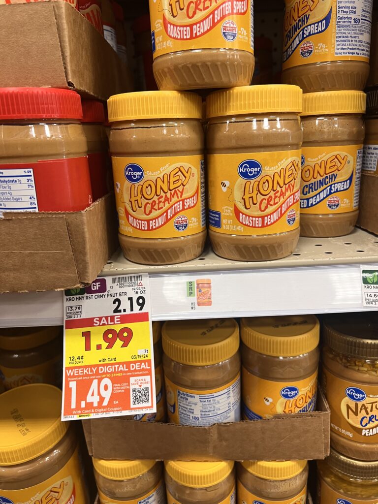 kroger peanut butter kroger shelf image