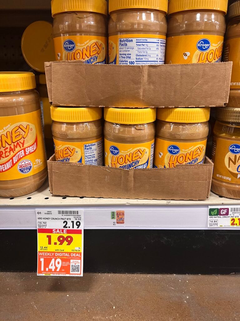kroger peanut butter kroger shelf image