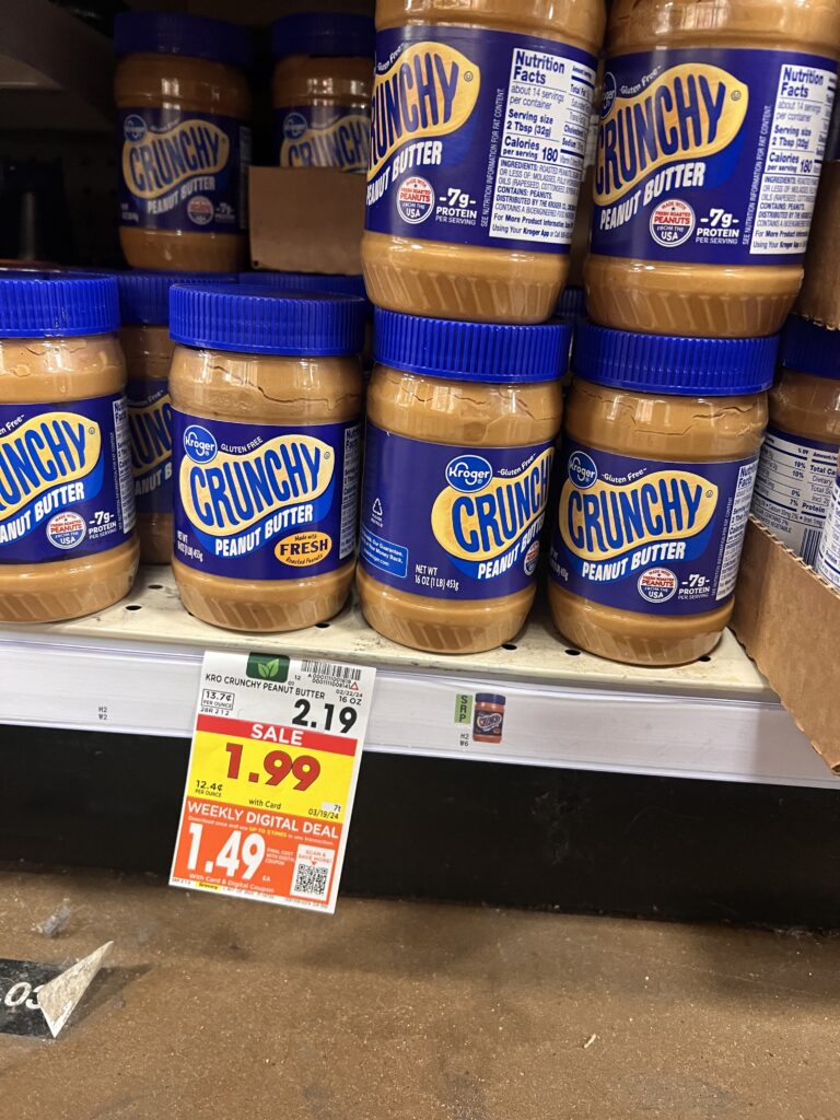 kroger peanut butter kroger shelf image